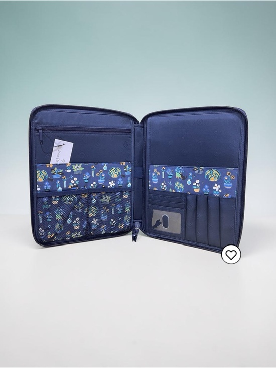 Vera Bradley Handbags - Vera Bradley Tech Travel Organizer Zip Around Case Navy Plant Print NWT
